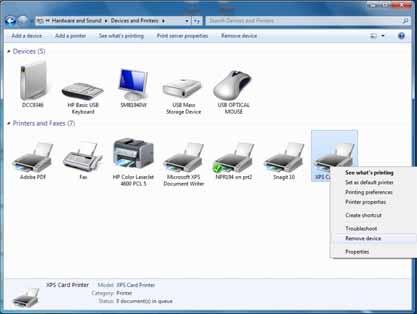 Uninstall the Card Printer Driver Without the Driver Installation Media 1.