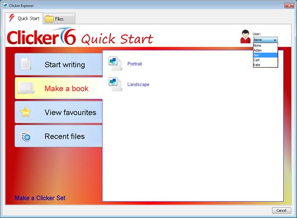Printed Documentation Quick Start contains a number of options: Start writing choose New Document to start work on a blank Document Make a book start work on a new book in Click & Edit mode, which