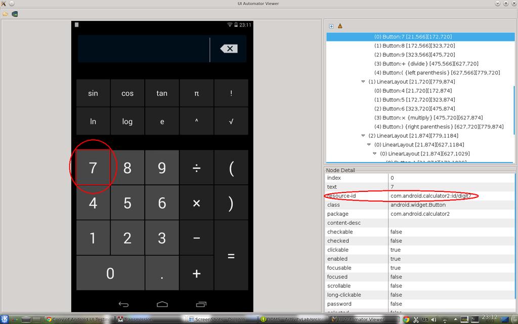 Viewer - Example A screenshot of the Calculator applica6on opens.