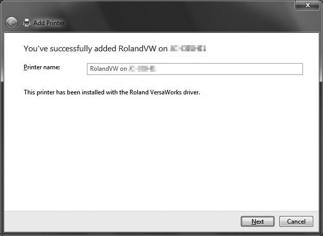 Windows 7 Clear the "Set as the default printer" check box.