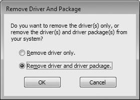 2 1 Click the [Drivers] tab. 2 Choose [Roland VersaWorks]. 3 Click [Remove].