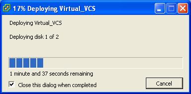 Installing a VM 13. On the Ready to Complete page confirm Deployment Settings. 14. Select the Power on after deployment check box. 15.