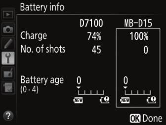 AA Battery Settings To ensure that the camera shows the correct battery level when AA batteries are used, choose the appropriate setting in the Custom Settings menu (Group d).