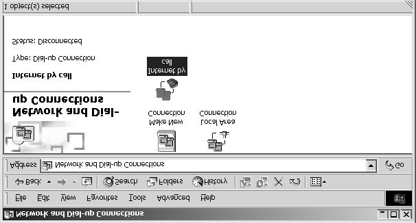 50 Internet Access with Dial-Up Network (for Windows 2000) Click on Finish.