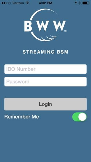 Streaming BSM Mobile App Downloading The Streaming BSM App The BWW Streaming BSM mobile app is available for both Apple and Android devices.