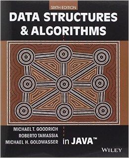 Textbook Goodrich, M.T., Tamassia R. & Goldwasser, M.H. (2014). Data Structures and Algorithms in Java (6 th ed.
