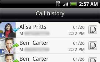 Phone calls 49 Using call history When you miss a call, the missed call icon ( ) appears in the title bar.