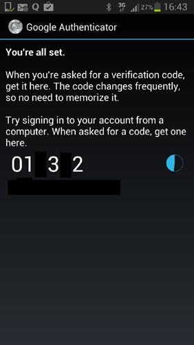 .2.4 Enabling Two Factor Authentication for all accounts Once two-factor Authentication is enabled for the