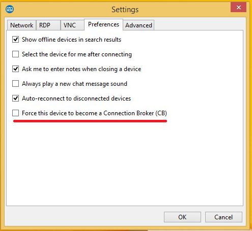 To do this, go to the settings of the Agent that you want to act as Connection Broker, right-click and select Settings, Preferences. Figure 29: PCSM Agent window for designating a Connection Broker 5.