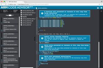 ARM Code Advisor (Beta) Typical workflow Source Code Compile