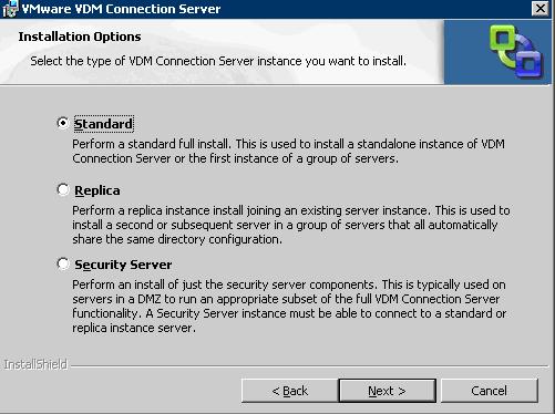The following steps were used in this solution to install VMware VDM Connection Server: Step 1. Install Microsoft Windows Server 2003. Step 2.