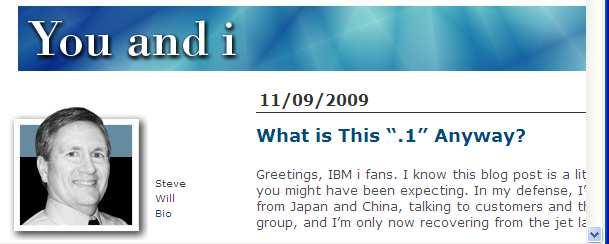 Mike Cain: Ð Tim Rowe: http://ibmsystemsmag.blogs.