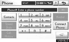 TELEPHONE AND INFORMATION When the phonebook is empty By speed dial You can call using registered phone numbers which can be selected from a phonebook.