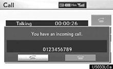 TELEPHONE AND INFORMATION By voice recognition Incoming call waiting You can operate Mute and Send Tones by giving a command during a call.