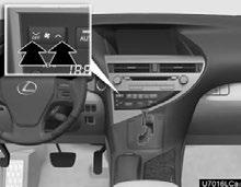 AIR CONDITIONING (c) Adjusting the settings manually Setting the fan speed DUAL is used to set the temperatures independently for the driver s seat and front passenger seat.