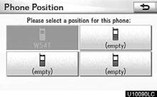 SETUP You can also register a new Bluetooth phone in the following way. 1. Push the MENU button on the Remote Touch, then select Setup. 2. Select Phone. 3. Select Manage Phone. 6.