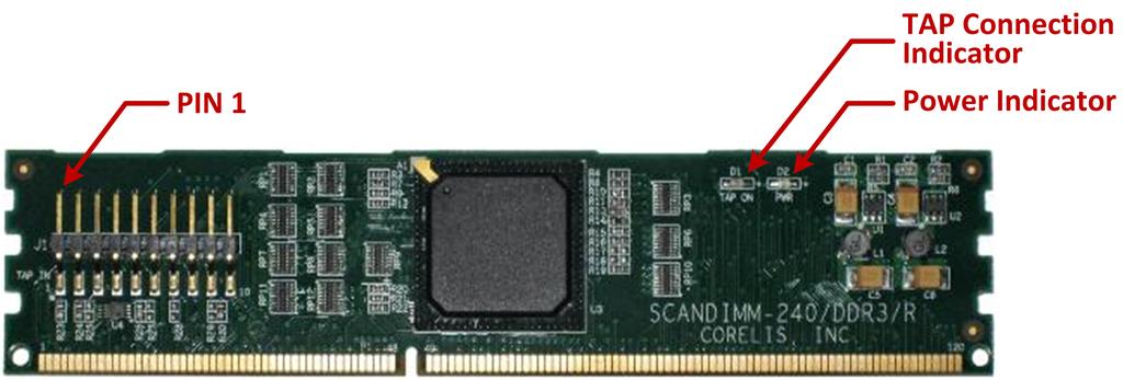 ScanDIMM-240/DDR3/R Chapter 1: Product Overview Introduction The ScanDIMM-240/DDR3/R Digital Tester module provides an easy-to-use method for structurally testing 240-pin Registered Dual Inline