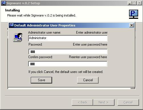 6.2 User Manager Our user manager now allows SignWare-Pro users to manage and control their own user database. Windows logins are no longer required. Each user created is allowed a set of permissions.