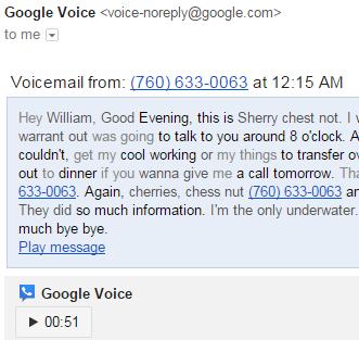 Google Voice player in mail adds a playback button to your incoming voicemail messages from Google Voice. Avoid having to ever call your phone s voicemail for messages again!