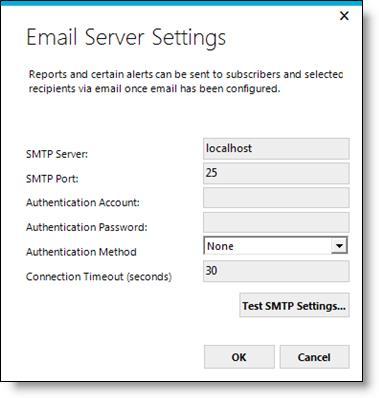 Page 66 The System Administrator should have the SMTP server configuration settings