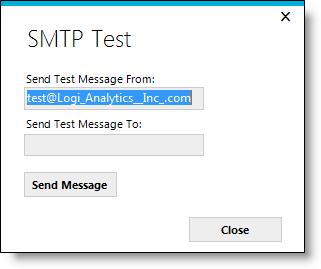 The SMTP server credentials must be sufficient to permit sending emails via relay.