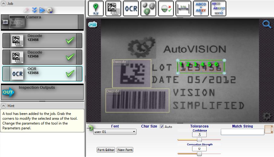 Chapter 2 System Components 3. Edit the Job in AutoVISION.