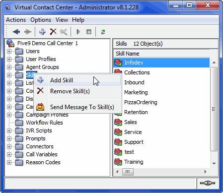 Skill Groups Managing Skill Groups 2 Name your new skill group. 3 Click OK. 4 To modify the properties of the new skill group, double-click the skill group, or right-click and select View Properties.