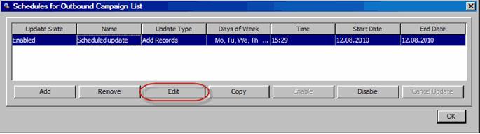 Call Lists Scheduling Call List Updates 10 From the Delimiter menu, select a delimiter to separate the fields in the file: comma, colon, semicolon, or custom (you select the character(s) used as