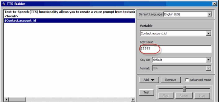 Prompts Managing Voice Prompts You can also define the text value. 10 To remove a text item, select the item in the left pane and click Remove.
