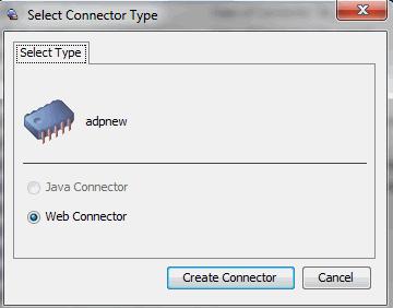Connectors Configuring a Connector 4 Click Create Connector. Configuring a Connector You must define the properties.