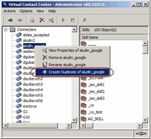 Connectors Adding Connectors to Campaigns Relationships and properties are copied to a new object called <original object name> - Copy. The duplicate object s Property window opens.
