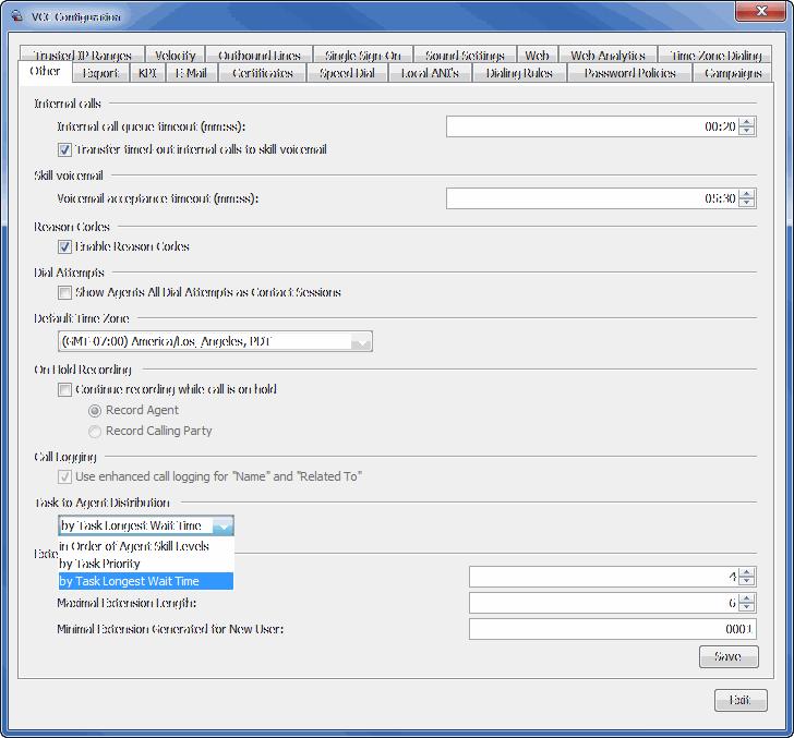 Domain Settings Defining Additional Default Domain Call Settings Configuring User
