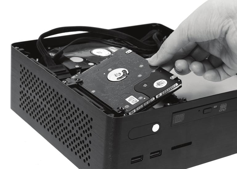 You can install two hard disks into the ZOTAC