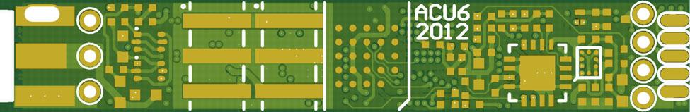 The PCB has a thickness of approx.