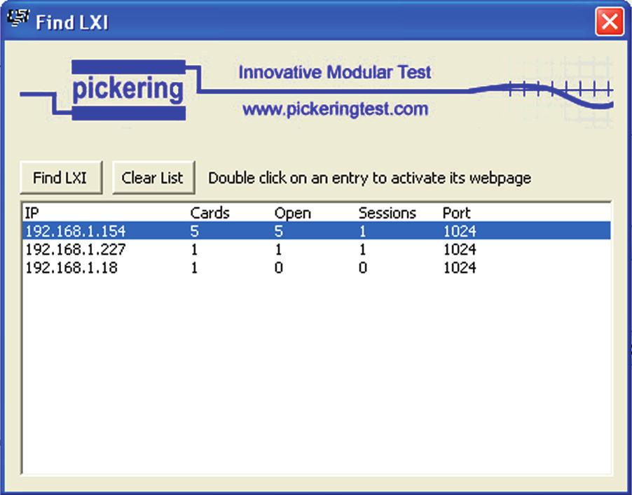 The Pickering Discovery tools located on the DVD supplied with your device can tell you the TCP/IP address your device is using.