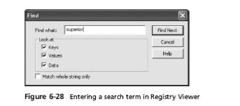 Examining the Windows Registry (continued)