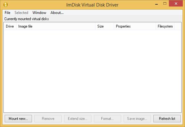 Mount new virtual disk: