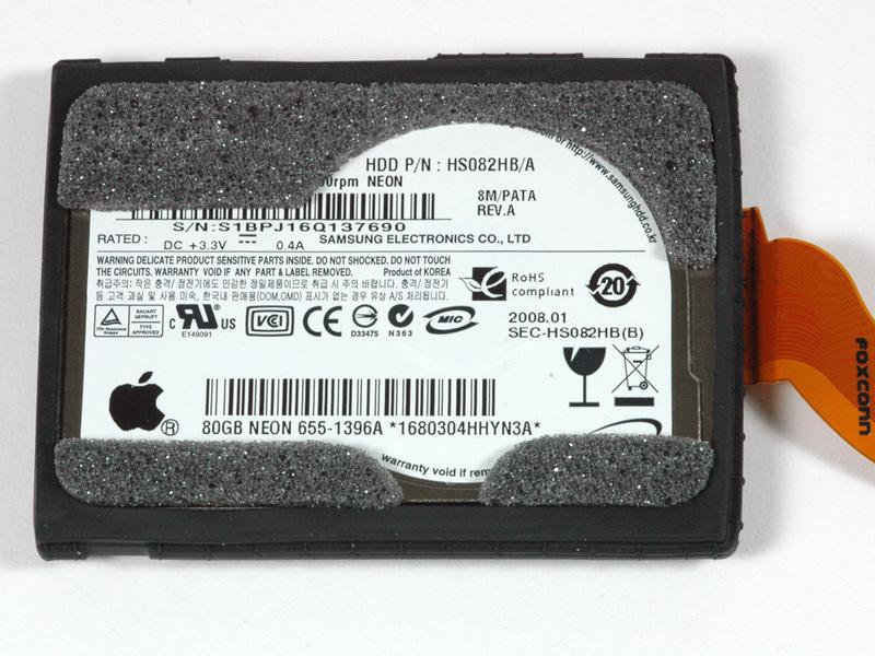 Step 12 The MacBook Air comes standard with an 80 GB 4200 RPM Parallel ATA hard disk drive.