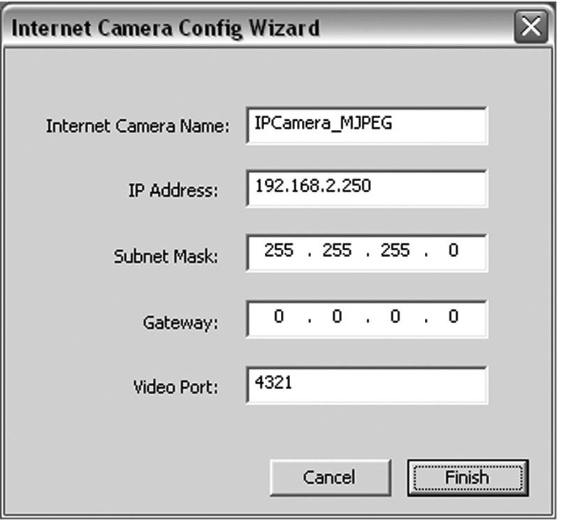 10. The SOHO Network IP Camera operates through the network (TCP/IP Protocol). The IP address setting must be correct, or you will not be able to access the Camera.