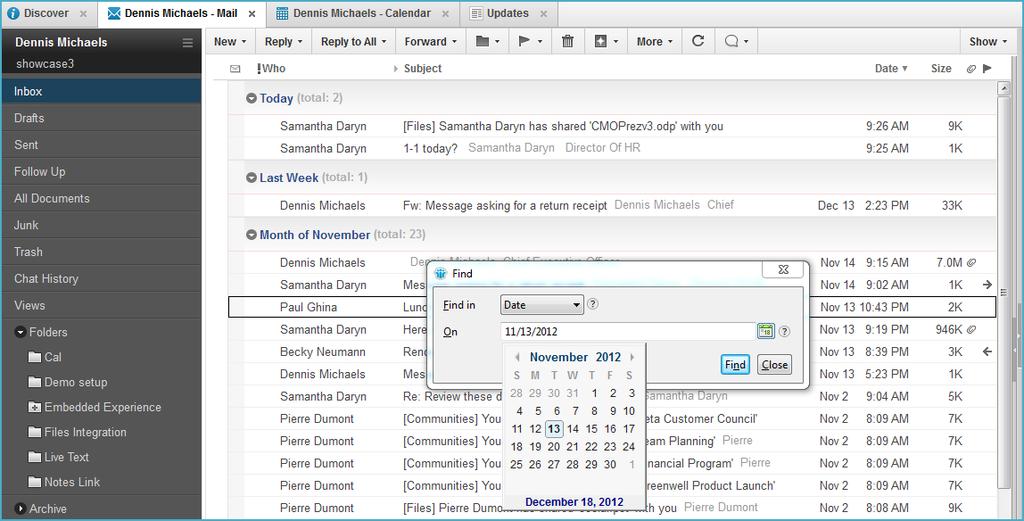 Quick Find works on any inbox column