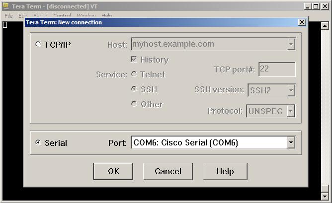 Lab - Establishing a Console Session with Tera Term Step 4: (Optional) Determine the COM port number. a. If you need to determine the COM port number, open the Control Panel and select the Device Manager.