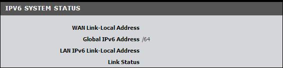 Connection Time Displays the current WAN (Internet) connection status and the duration that the connection has been established.