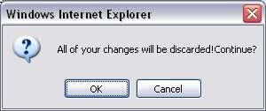 The dialog box below will appear as the device restarts.
