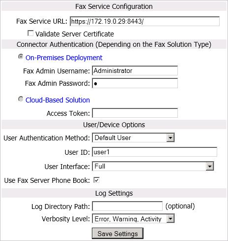 Chapter 4 Fax Connector and MFD Configurations Note: The last "/" (slash) character is mandatory. 2. Enter the User Name and Password. By default, the values are sharp and password. 3.
