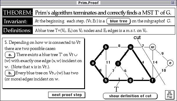 Fig. 5 step 4 in proof of Prim s algorithm