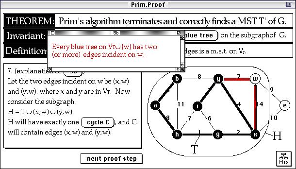 Fig. 8 step 6 in proof of Prim s algorithm
