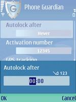 Autolock after This menu sets the lock-time when the phone is idle. After the time elapses, the phone will be automatically locked up, and the lock screen will show up to protect the phone.