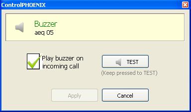 6.4.5. Buzzer and test. Activates, deactivates and tests the incoming call buzzer. 6.4.6. Web user. To be accessed only by trained maintenance personnel.