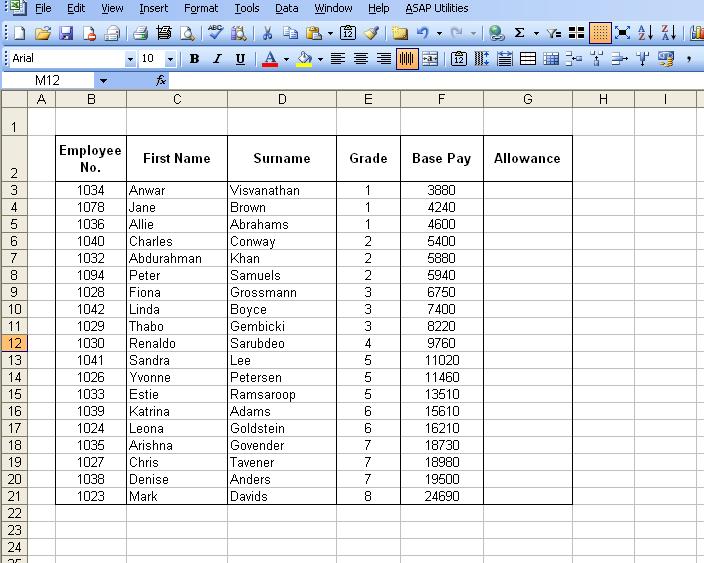 Week 10 Using the hlookup formula Last week we explored how to use a vlookup formula. This week we will cover the hlookup formula.
