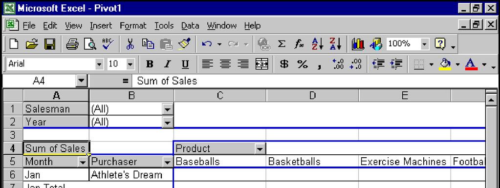 Excel 2000: Level 3 Lesson 10 Pivot Tables Adding new fields to a PivotTable report You can also add new fields to a PivotTable report by opening the PivotTable and PivotChart Wizard and